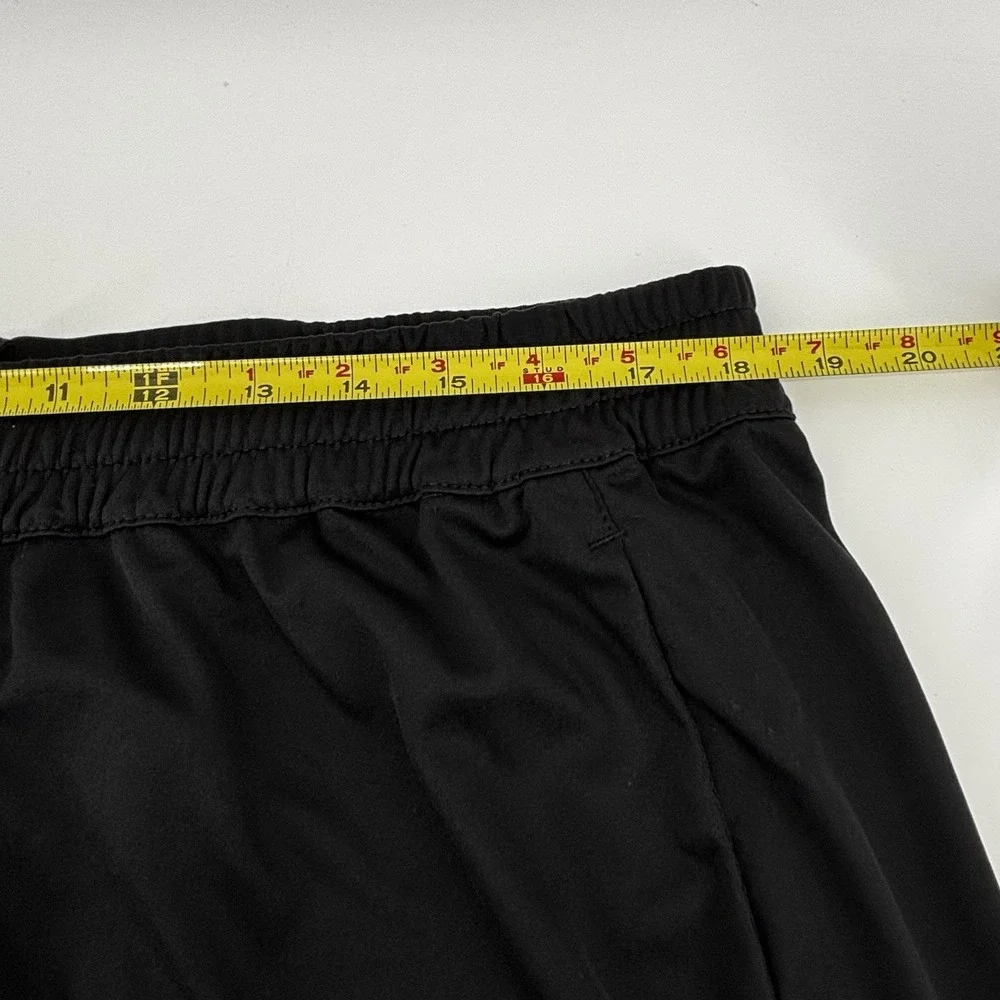 Adidas Black Athletic Basketball SoccerShorts with White 3 Side Stripes Size 2XL
